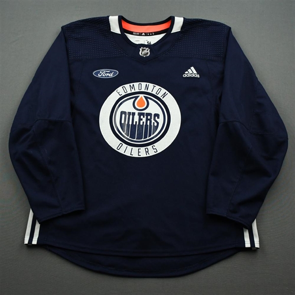 Josh Archibald - Edmonton Oilers - Practice-Worn Jersey - 2019-20 NHL Season