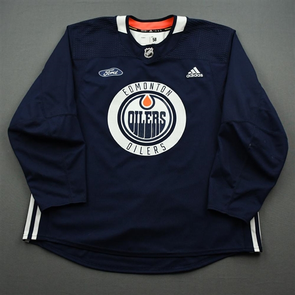 Joakim Nygard - Edmonton Oilers - Practice-Worn Jersey - 2019-20 NHL Season