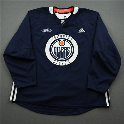 Joakim Nygard - Edmonton Oilers - Practice-Worn Jersey - 2019-20 NHL Season