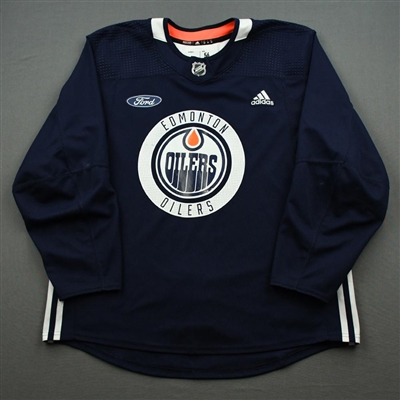 Patrick Russell - Edmonton Oilers - Practice-Worn Jersey - 2019-20 NHL Season