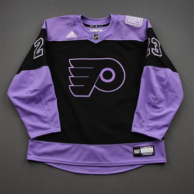 Nicolas Aube-Kubel - Warm-Up Worn Hockey Fights Cancer Autographed Jersey - April 18, 2021