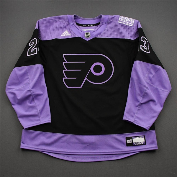 Connor Bunnaman - Warm-Up Issued Hockey Fights Cancer Autographed Jersey - April 18, 2021