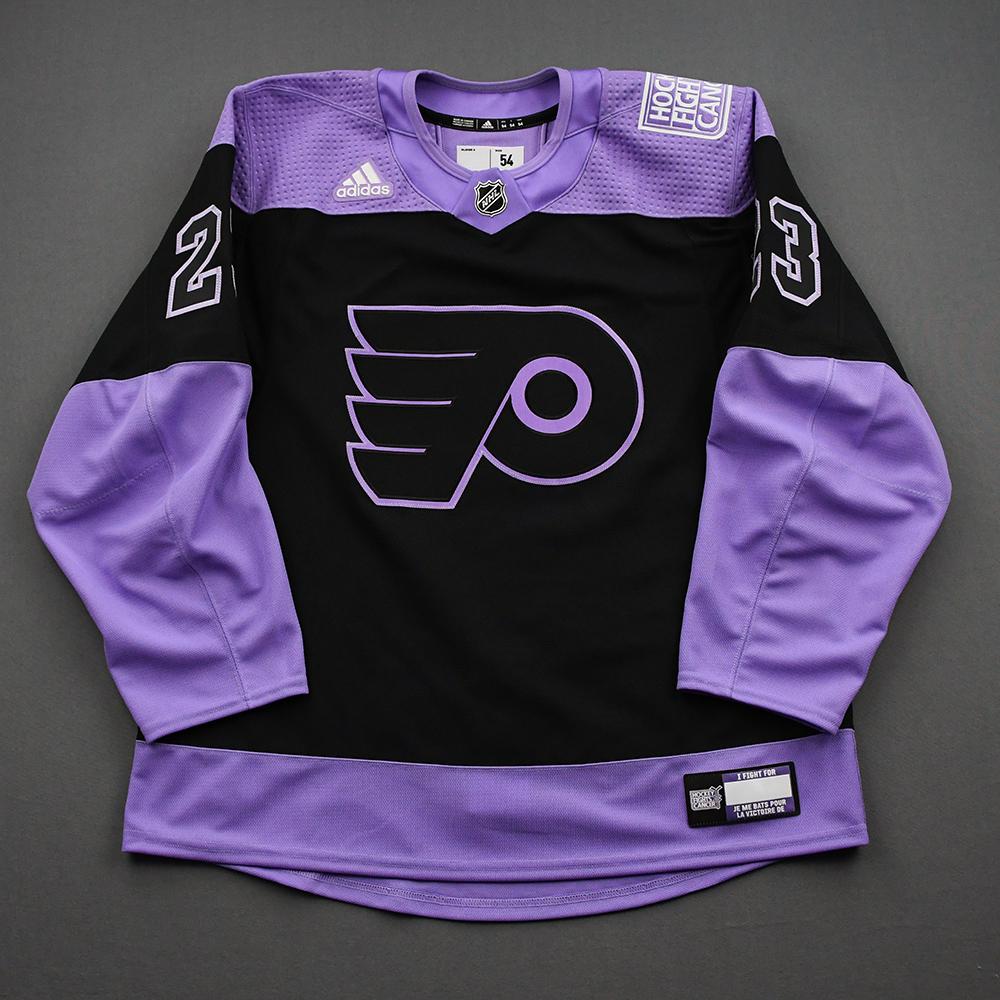 Philadelphia Flyers No61 Justin Braun Purple Fights Cancer Jersey