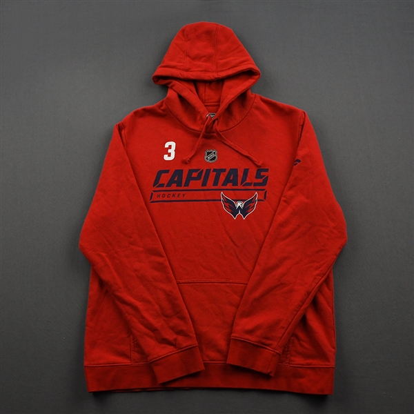 Nick Jensen - Red Hoodie Issued by Washington Capitals - 2019-20 NHL Regular Season