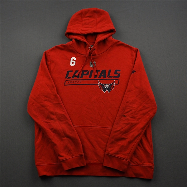 Michal Kempny - Red Hoodie Issued by Washington Capitals - 2019-20 NHL Regular Season