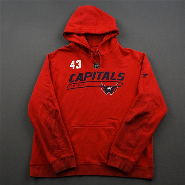 Tom Wilson - Red Hoodie Issued by Washington Capitals - 2019-20 NHL Regular Season