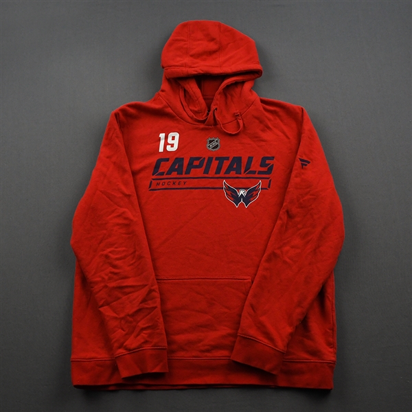 Nicklas Backstrom - Red Hoodie Issued by Washington Capitals - 2019-20 NHL Regular Season