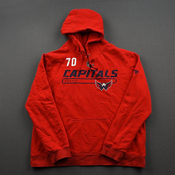 Braden Holtby - Red Hoodie Issued by Washington Capitals - 2019-20 NHL Regular Season