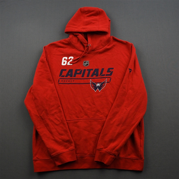 Carl Hagelin - Red Hoodie Issued by Washington Capitals - 2019-20 NHL Regular Season