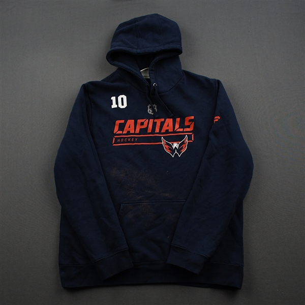 Daniel Sprong - Navy Hoodie Issued by Washington Capitals - 2019-20 NHL Regular Season