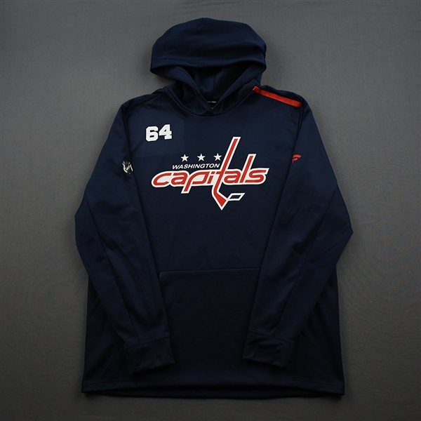 Brian Pinho - Navy Hoodie Issued by Washington Capitals - 2019-20 NHL Regular Season