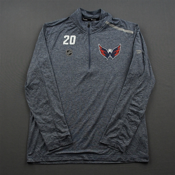 Lars Eller - Blue Quarter Zip Pullover Issued by Washington Capitals - 2019-20 NHL Regular Season