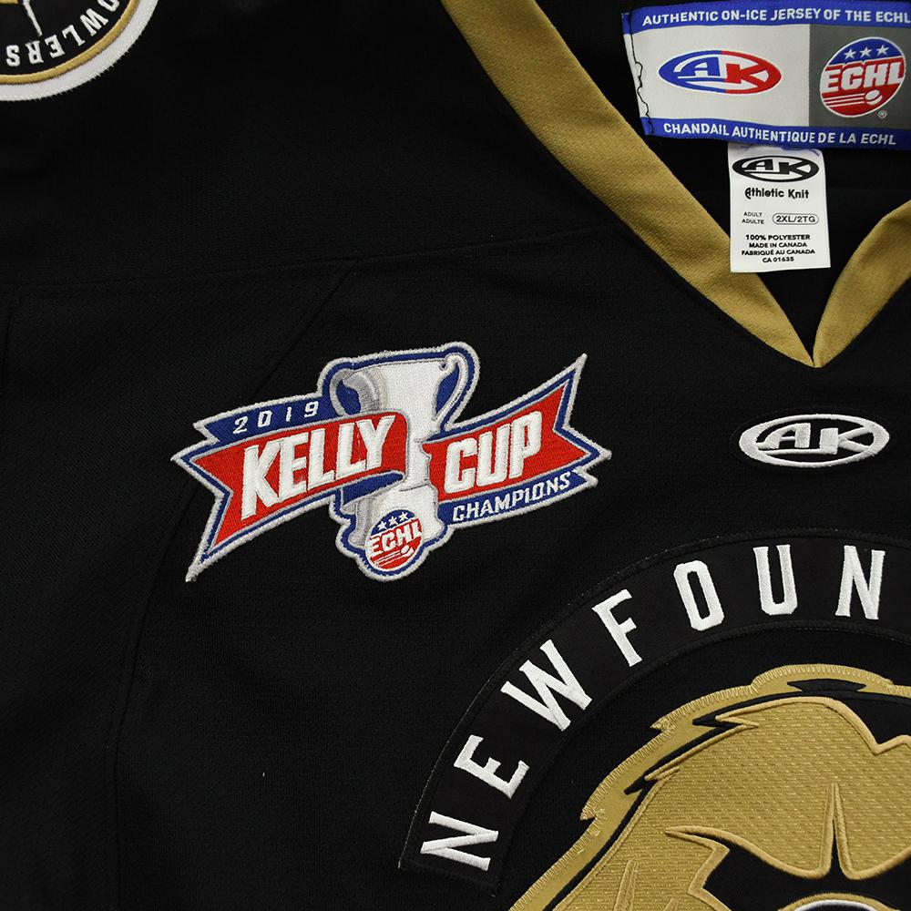 Lot Detail - James Melindy - Newfoundland Growlers - Game-Worn - Black w/C  - Autographed Jersey