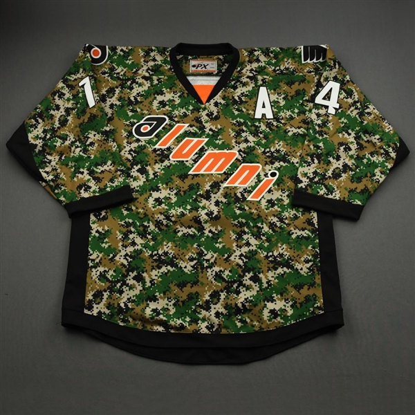Joe Watson - Game-Worn Flyers Alumni Camouflage Autographed Jersey - Worn June 27, 2021