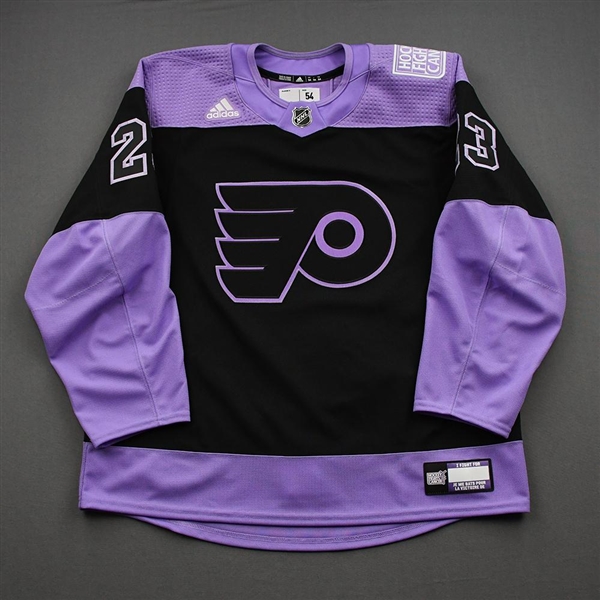 Cam York - Warm-Up Issued Hockey Fights Cancer Autographed Jersey - April 18, 2021