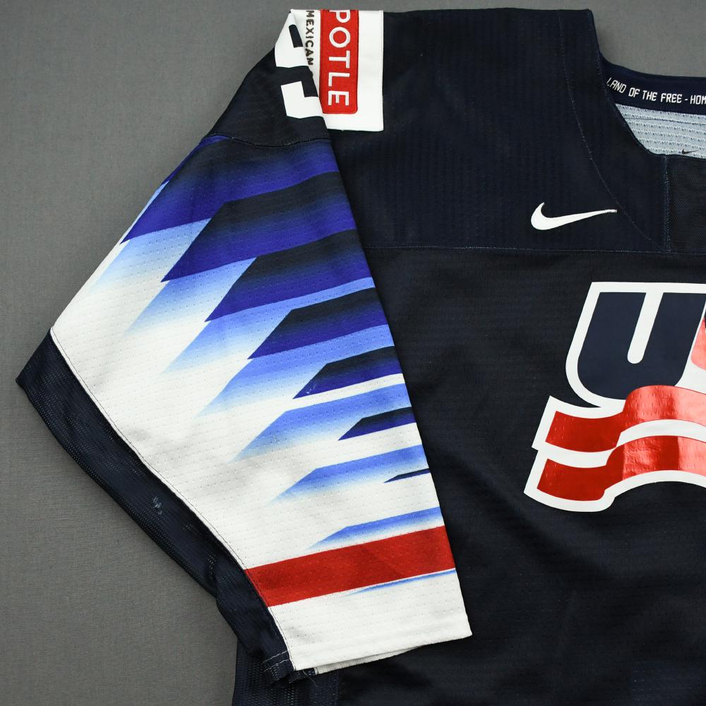 Trevor Zegras 2020 USA Olympic Nike Throwback Hockey Jersey