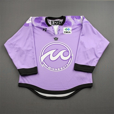 Blank, No Name Or Number - Game-Issued Hockey Fights Cancer Jersey