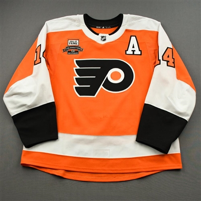 Sean Couturier - Hall of Fame Game-Worn Jersey w/A - Worn November 16, 2021