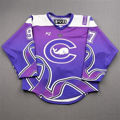 Catherine Crawley - Game-Worn Alzheimers Awareness Autographed Jersey - Worn January 15-16, 2022