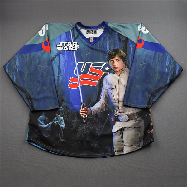 Drew Fortescue - Star Wars Luke Skywalker - Game-Worn Autographed Jersey - January 21, 2022