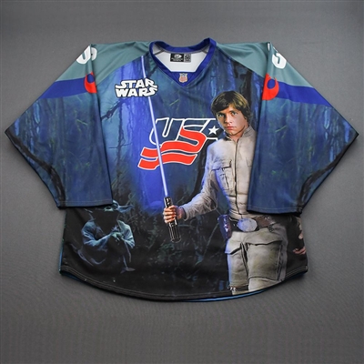 Salvatore Guzzo - Star Wars Luke Skywalker - Game-Worn Autographed Jersey - January 21, 2022