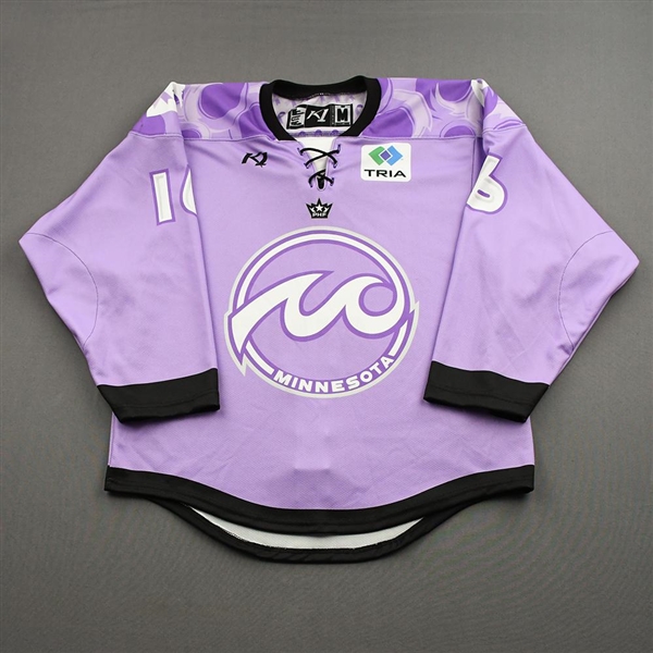Lexie Laing - Game-Worn Hockey Fights Cancer Autographed Jersey - Worn Dec. 18, 2021