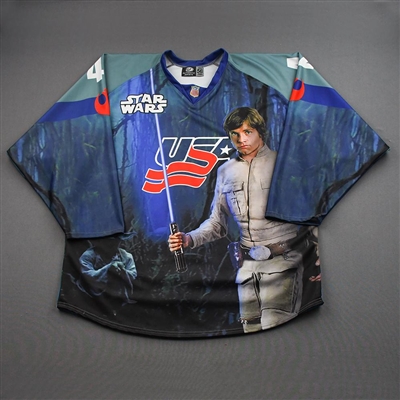 Ryan Leonard - Star Wars Luke Skywalker - Game-Issued Autographed Jersey - January 21, 2022