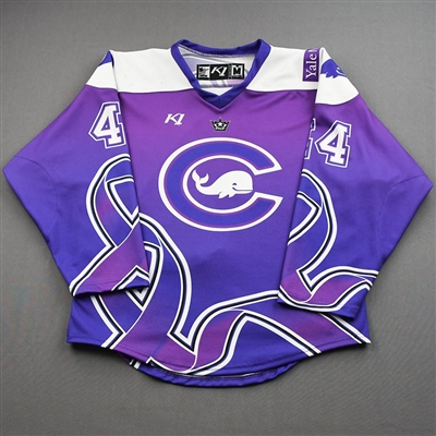 Taylor Marchin - Game-Worn Alzheimers Awareness Autographed Jersey - Worn January 15-16, 2022