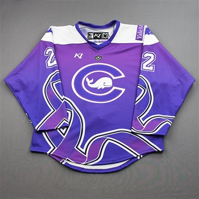 Kennedy Marchment - Game-Worn Alzheimers Awareness Autographed Jersey - Worn January 15-16, 2022