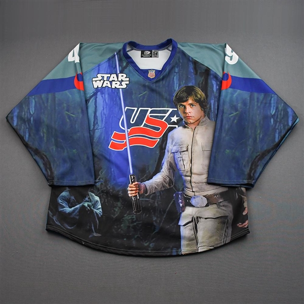 Gabriel Perreault - Star Wars Luke Skywalker - Game-Worn Autographed Jersey - January 21, 2022