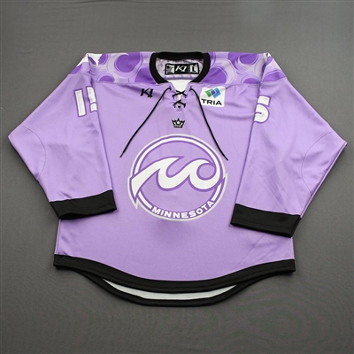 Meaghan Pezon - Game-Issued Hockey Fights Cancer Jersey