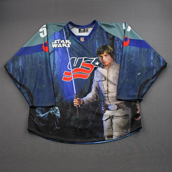 Zachary Schulz - Star Wars Luke Skywalker - Game-Worn Autographed Jersey - January 21, 2022