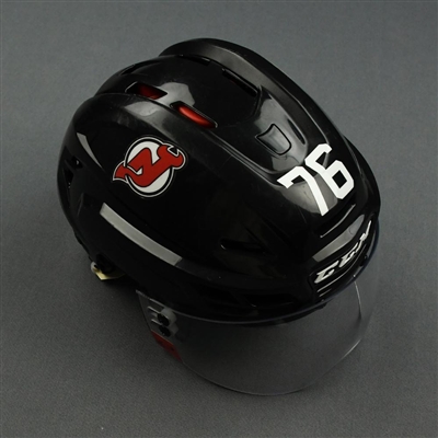 P.K. Subban - New Jersey Devils - Game-Worn CCM Helmet - 2019-20 NHL Season
