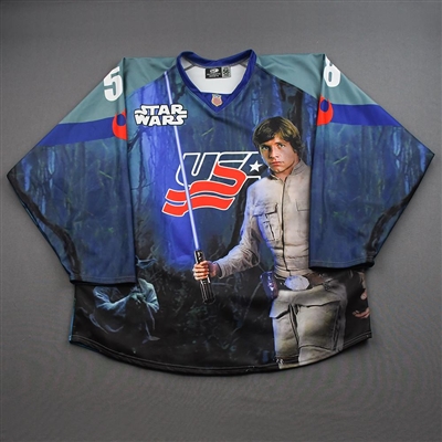 Nathan Tobey - Star Wars Luke Skywalker - Game-Worn Autographed Jersey - January 21, 2022
