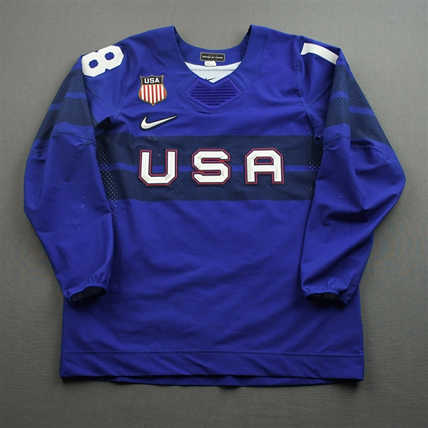 Jesse Compher - Game-Worn Womens 2022 Olympic Winter Games Beijing Jersey - February 8, 2022 vs. Canada & February 11, 2022 vs. Czech Republic in Quarterfinals