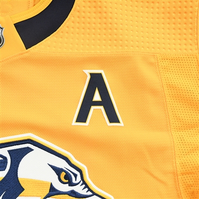 Mattias Ekholm - Game-Worn Jersey w/A, w/ Pekka Rinne #35 Retirement Night Patch - February 24, 2022