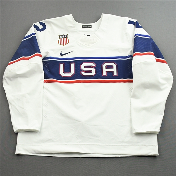 Sam Hentges - Game-Issued Mens 2022 Olympic Winter Games Beijing Jersey - February 12, 2022 vs. Canada