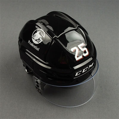 Nolan Foote - Game-Worn Black Third CCM Helmet w/ Oakley Shield - 2021-22 NHL Season