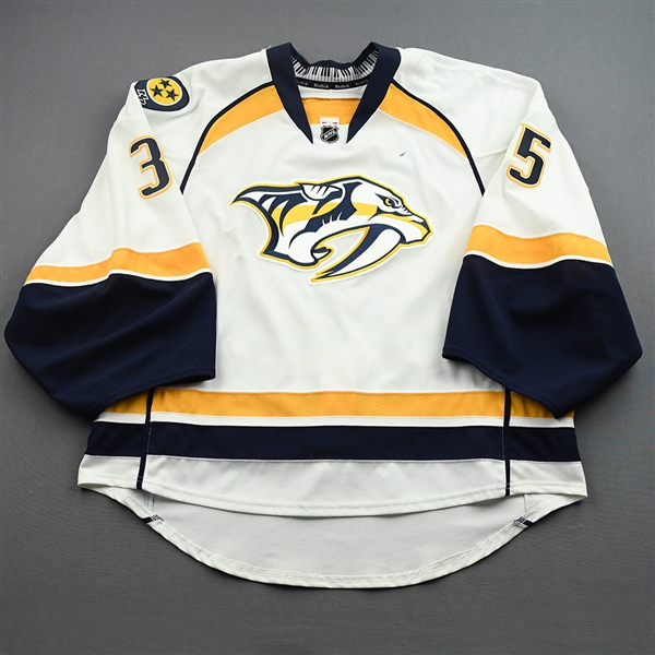 Pekka Rinne - Game-Worn White Set 1 Jersey - Worn November 27, 2016 and November 29, 2016