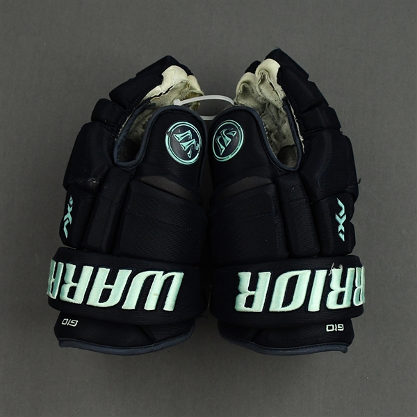 Mark Giordano - Game-Worn Warrior AX1 Gloves - First Game In Seattle Kraken History - 2021-22 NHL Season