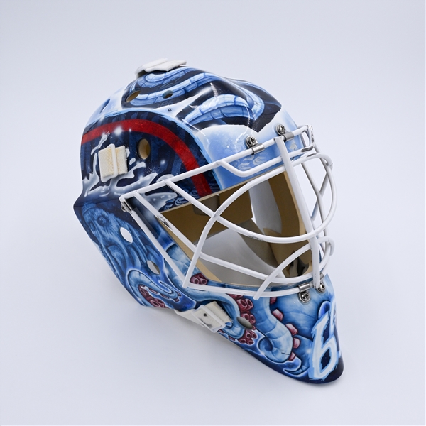 Chris Driedger - Game-Worn Mask "The Tentacles Mask" - 2021-22 NHL Season