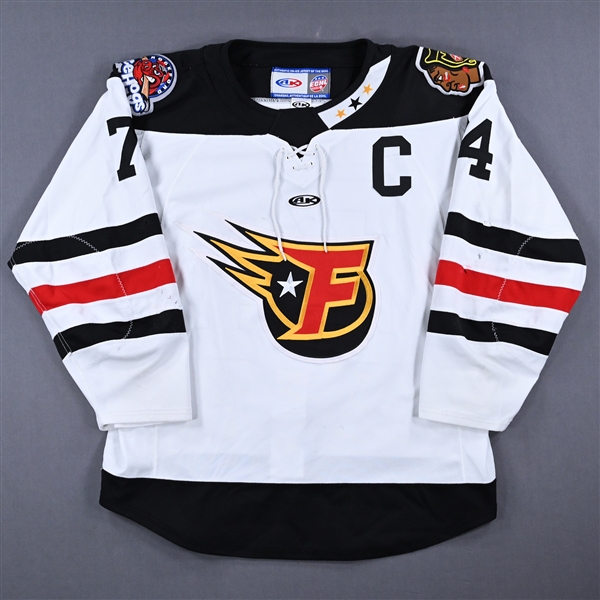Keoni Texeira - Indy Fuel - Game-Worn White Autographed Jersey w/C