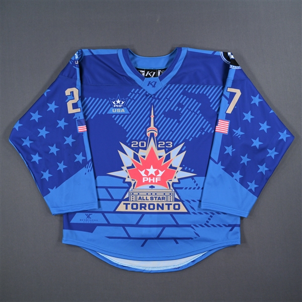 Patti Marshall - Team United States - Blue All-Star Autographed Jersey - Worn January 29, 2023 vs. Canada