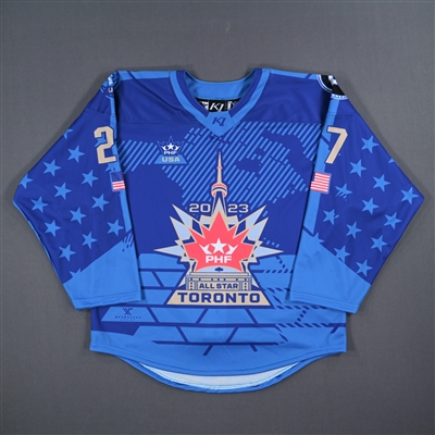 Patti Marshall - Team United States - Blue All-Star Autographed Jersey - Worn January 29, 2023 vs. Canada