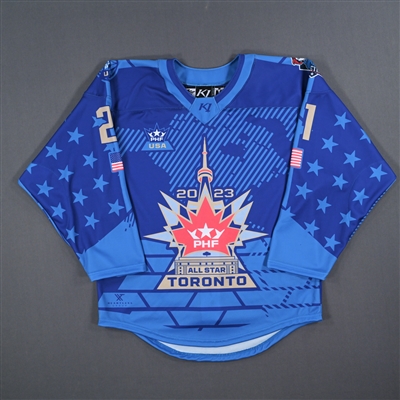 Amanda Pelkey - Team United States - Game-Issued Blue All-Star Jersey