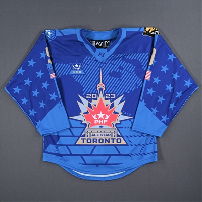 Allie Thunstrom - Team United States - Blue All-Star Autographed Jersey - Worn January 29, 2023 vs. Canada
