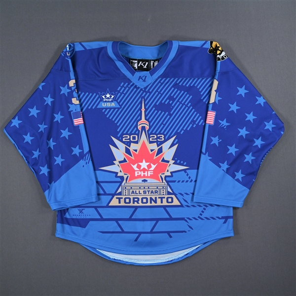 Olivia Zafuto - Team United States - Blue All-Star Autographed Jersey - Worn January 29, 2023 vs. Canada