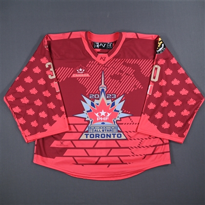 Corrine Schroeder - Team Canada - Red All-Star Autographed Jersey - Worn January 29, 2023 vs. United States