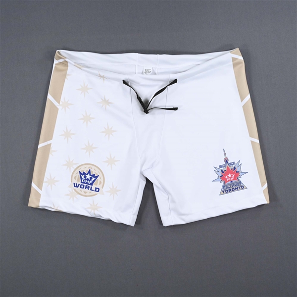 No Name Or Number Blank - Team World - Game-Issued White Pants Shell - 2023 PHF All-Star Showcasae
