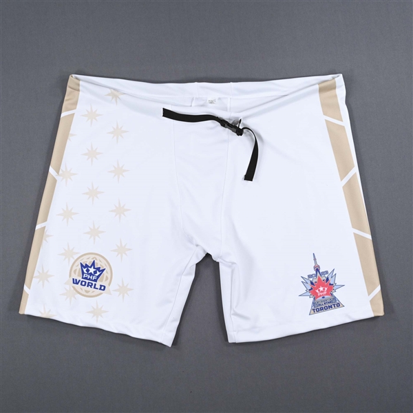 No Name Or Number Blank - Team World - Game-Issued White Pants Shell - 2023 PHF All-Star Showcasae